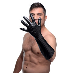Master Series Gant Long Texturé Pleasure Fister Noir
